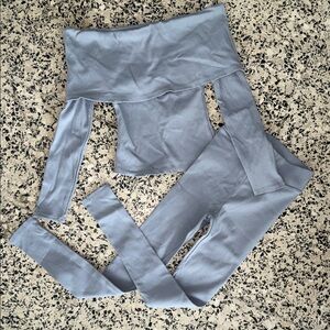 Fashion Nova Gray Skinny Elegant 2 Piece Set